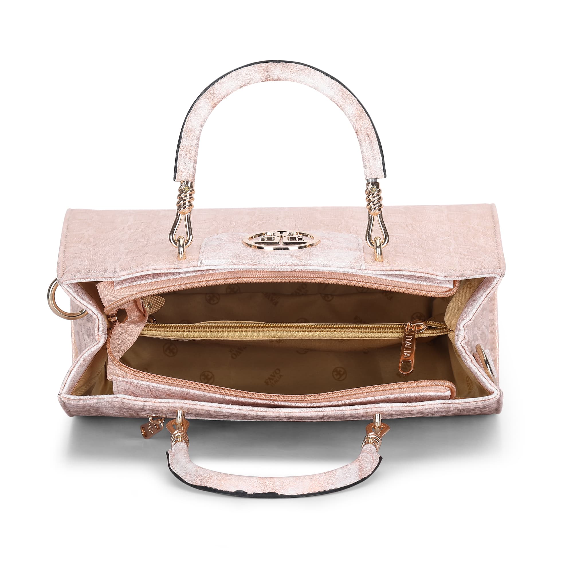 Classic Embossed Tote Bag Favo Italia