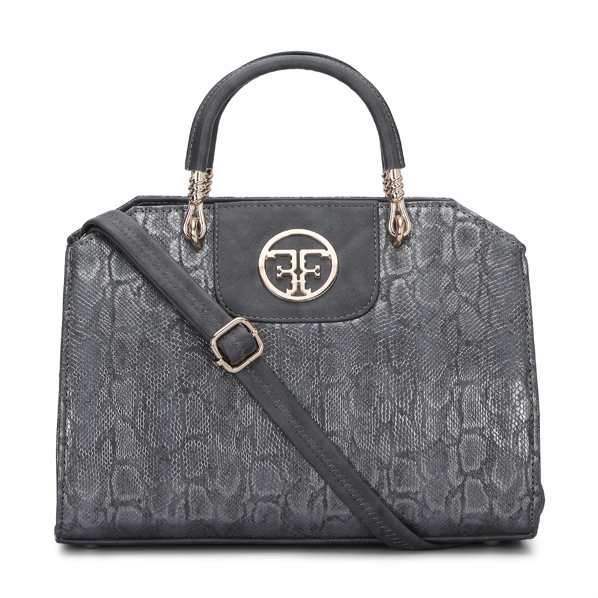 Classic Embossed Tote Bag Favo Italia