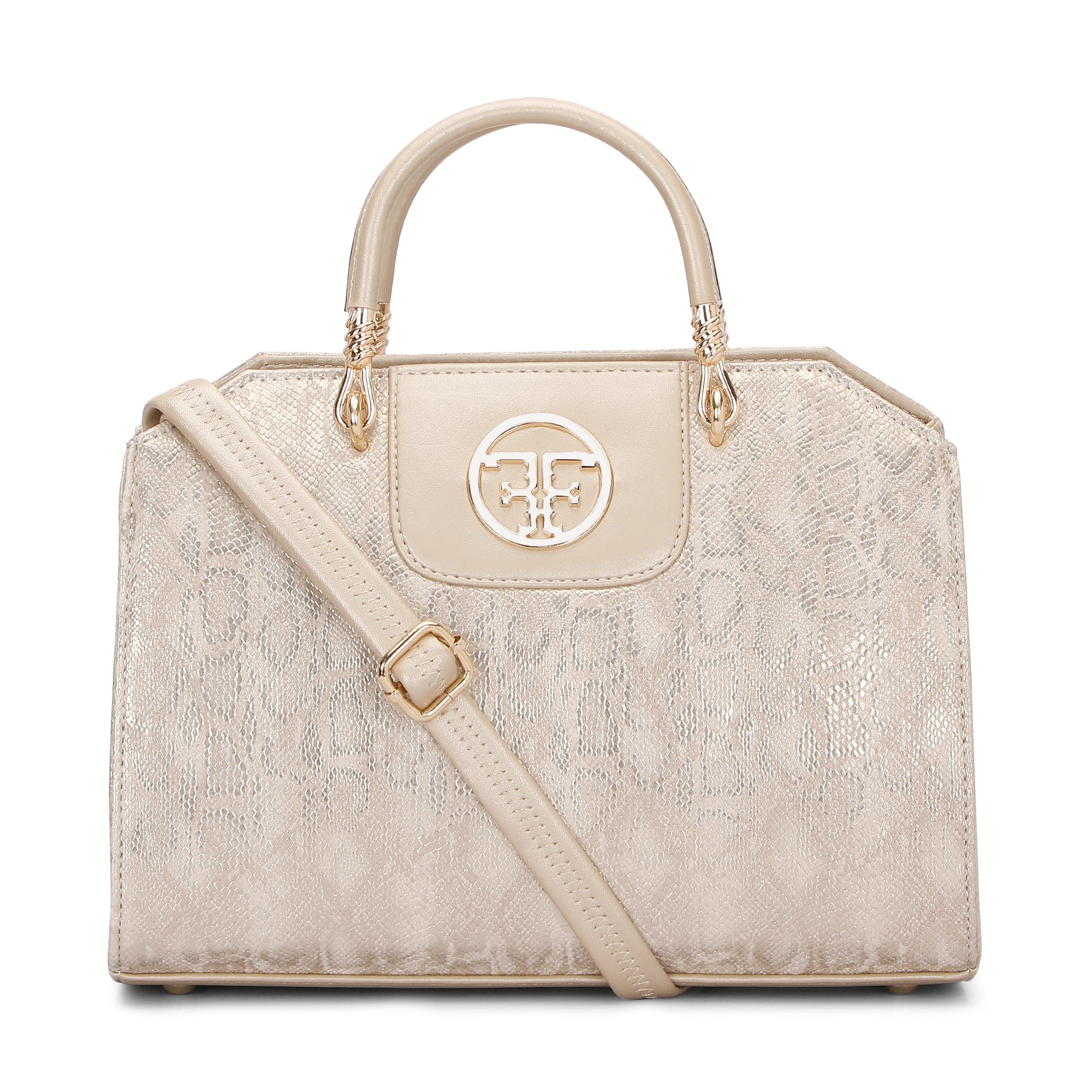 Classic Embossed Tote Bag Favo Italia