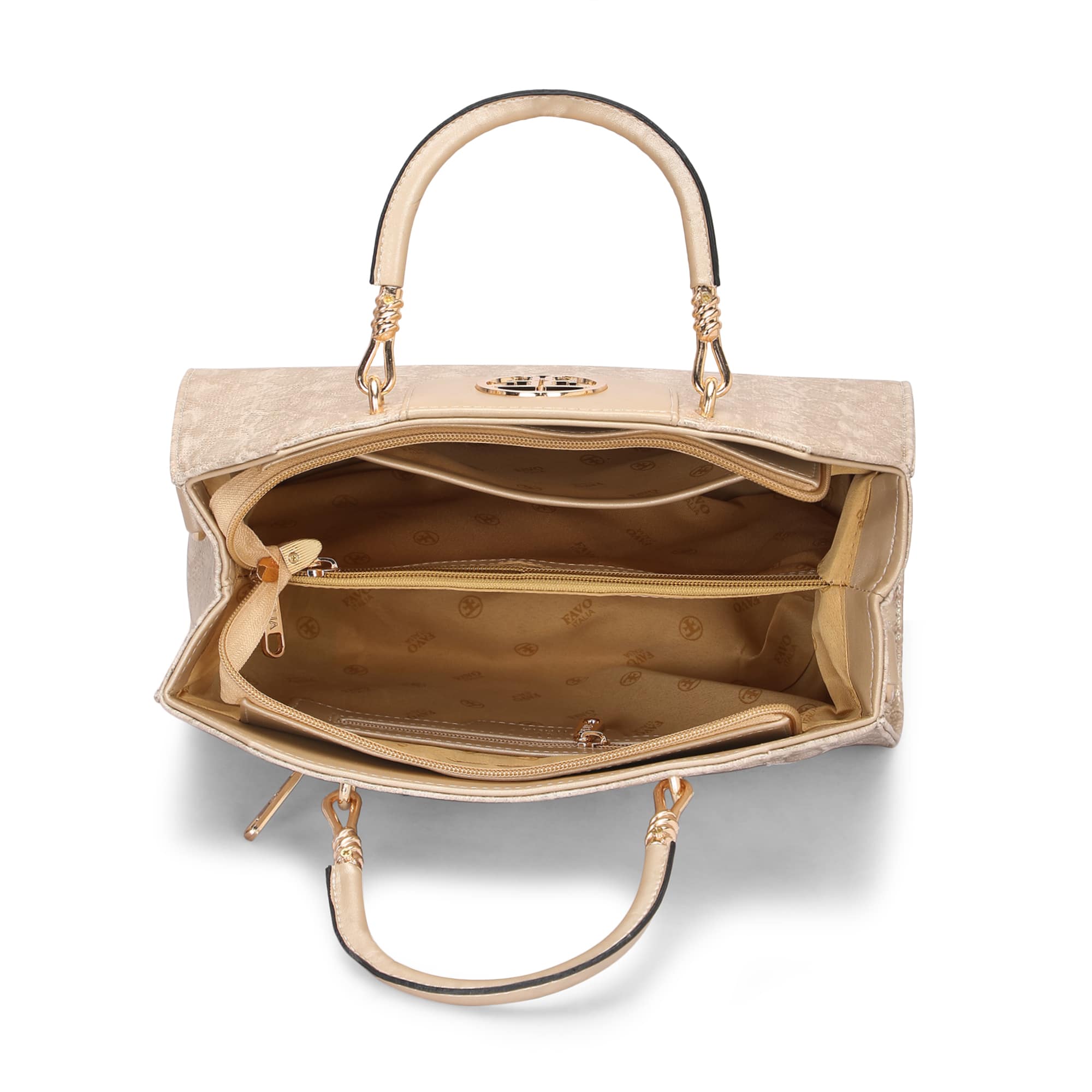 Classic Embossed Tote Bag Favo Italia