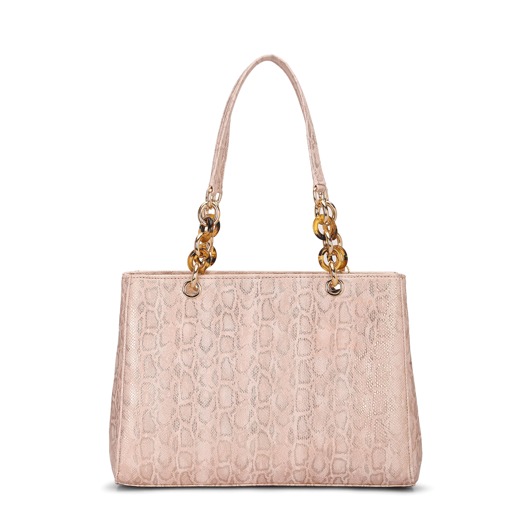 Gilded Grace Chain Tote Bag Favo Italia