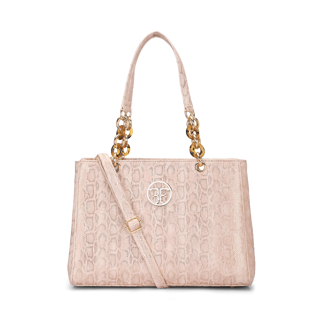 Gilded Grace Chain Tote Bag Favo Italia