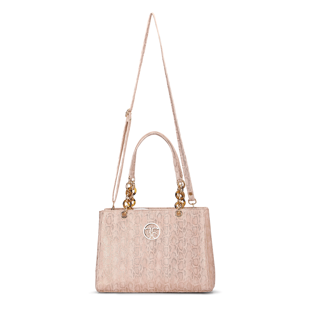 Gilded Grace Chain Tote Bag Favo Italia