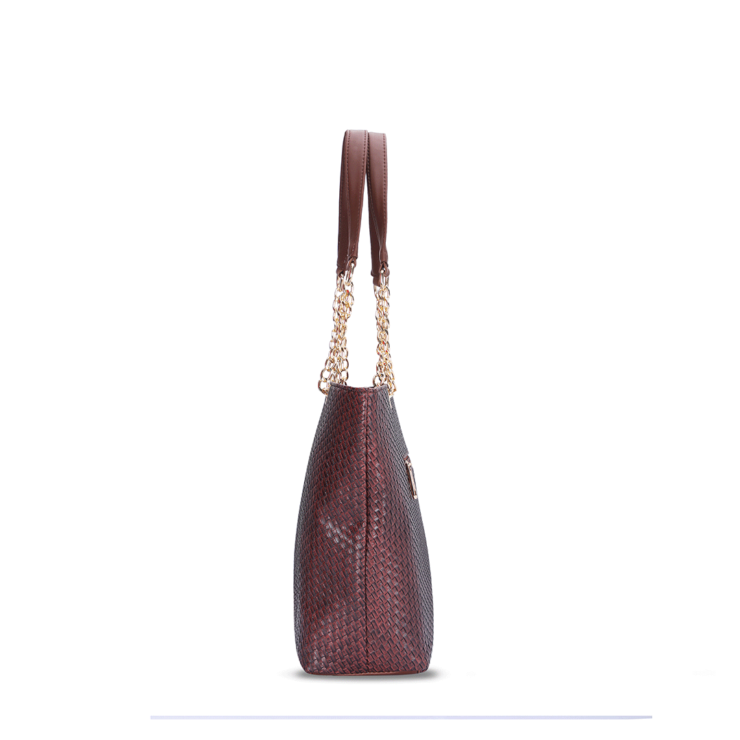 Woven Textured Shoulder Bag Favo Italia