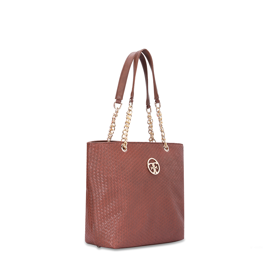 Woven Textured Shoulder Bag Favo Italia