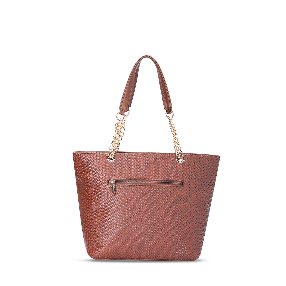 Woven Textured Shoulder Bag Favo Italia