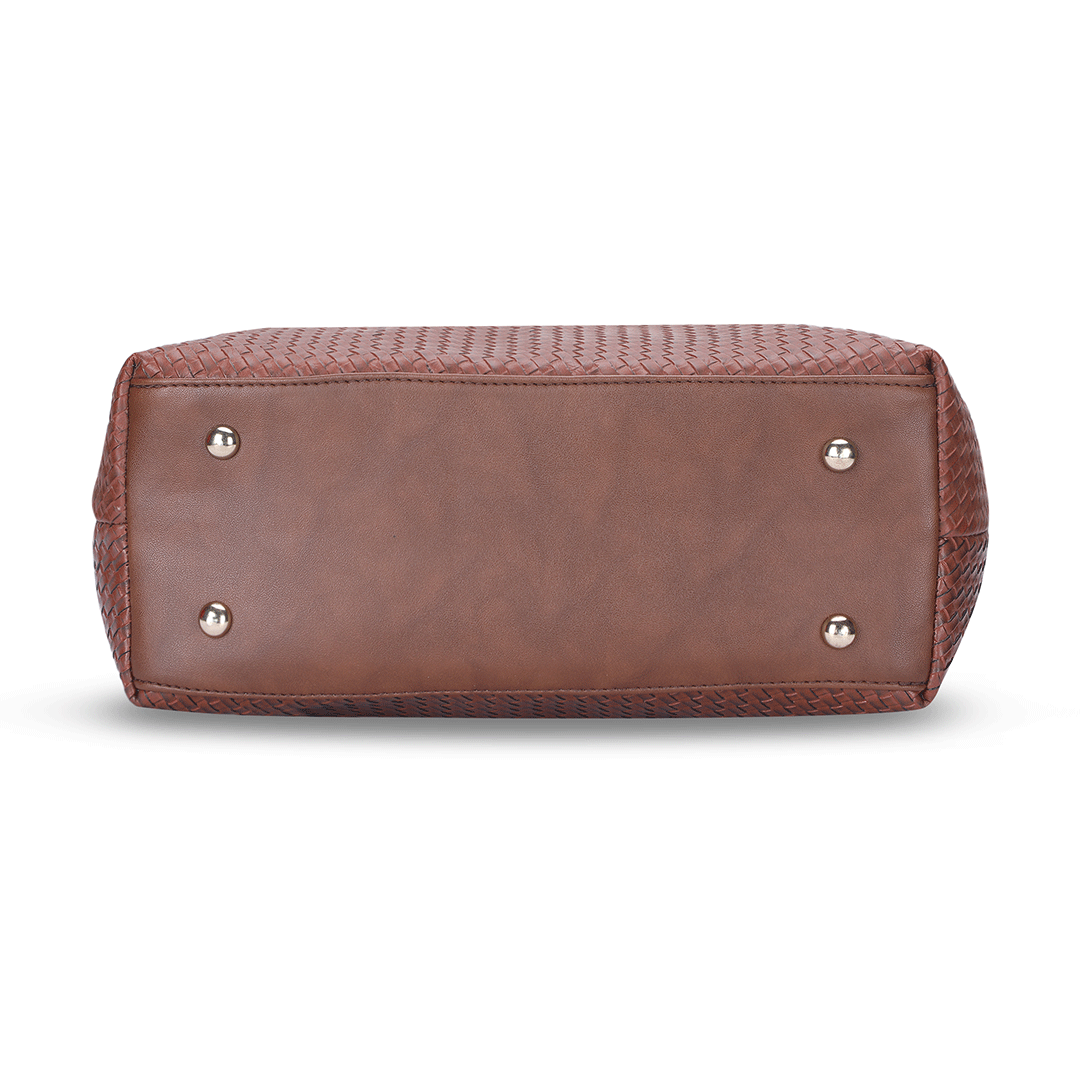 Woven Textured Shoulder Bag Favo Italia