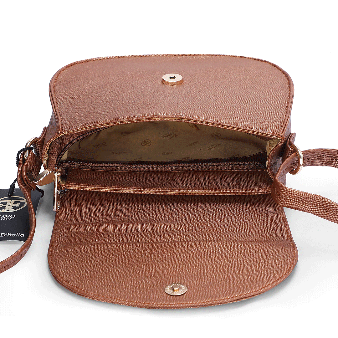 Trendy Round Sling Bag Favo Italia