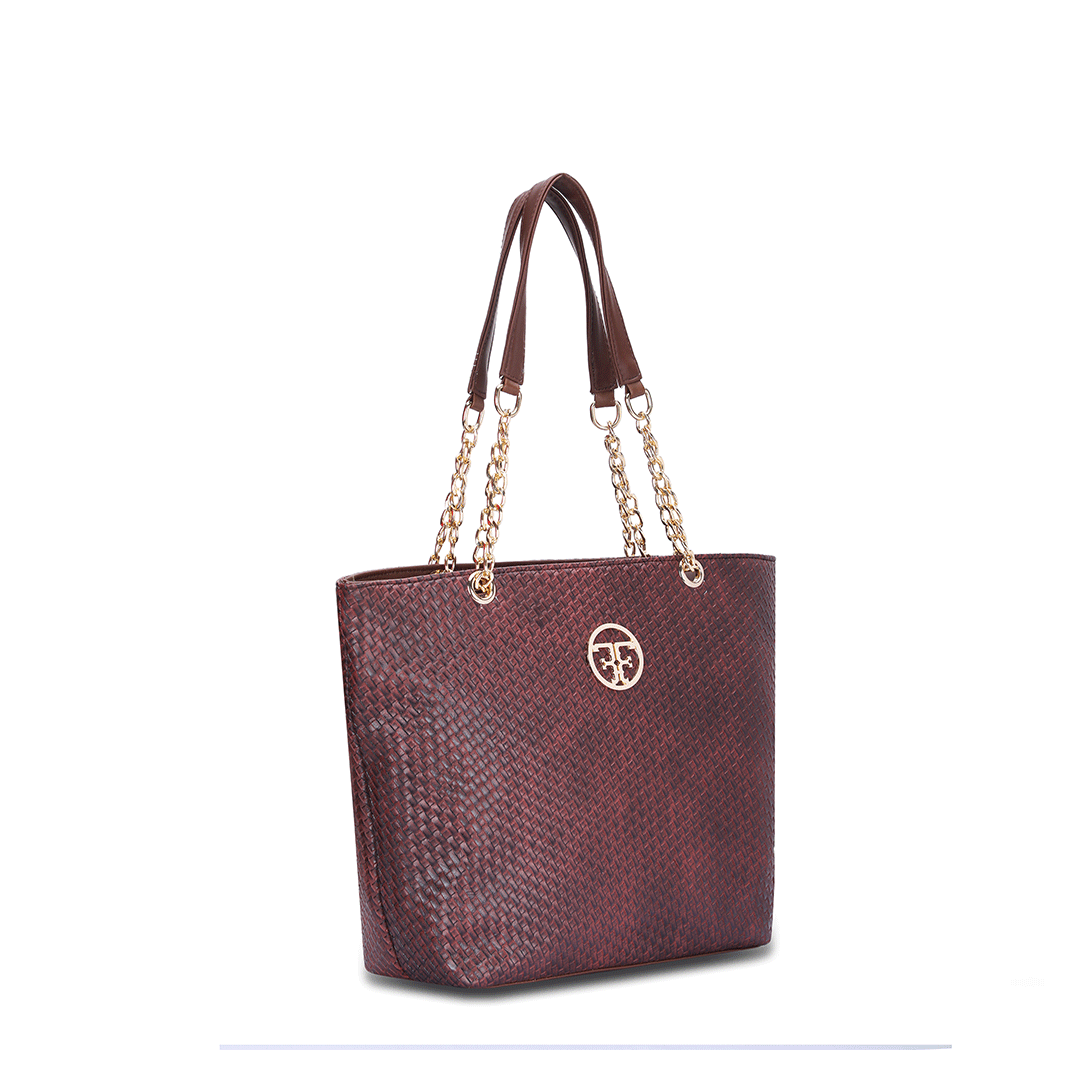 Woven Textured Shoulder Bag Favo Italia