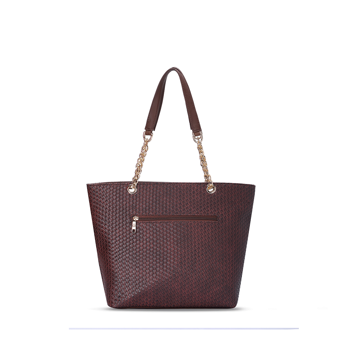 Woven Textured Shoulder Bag Favo Italia