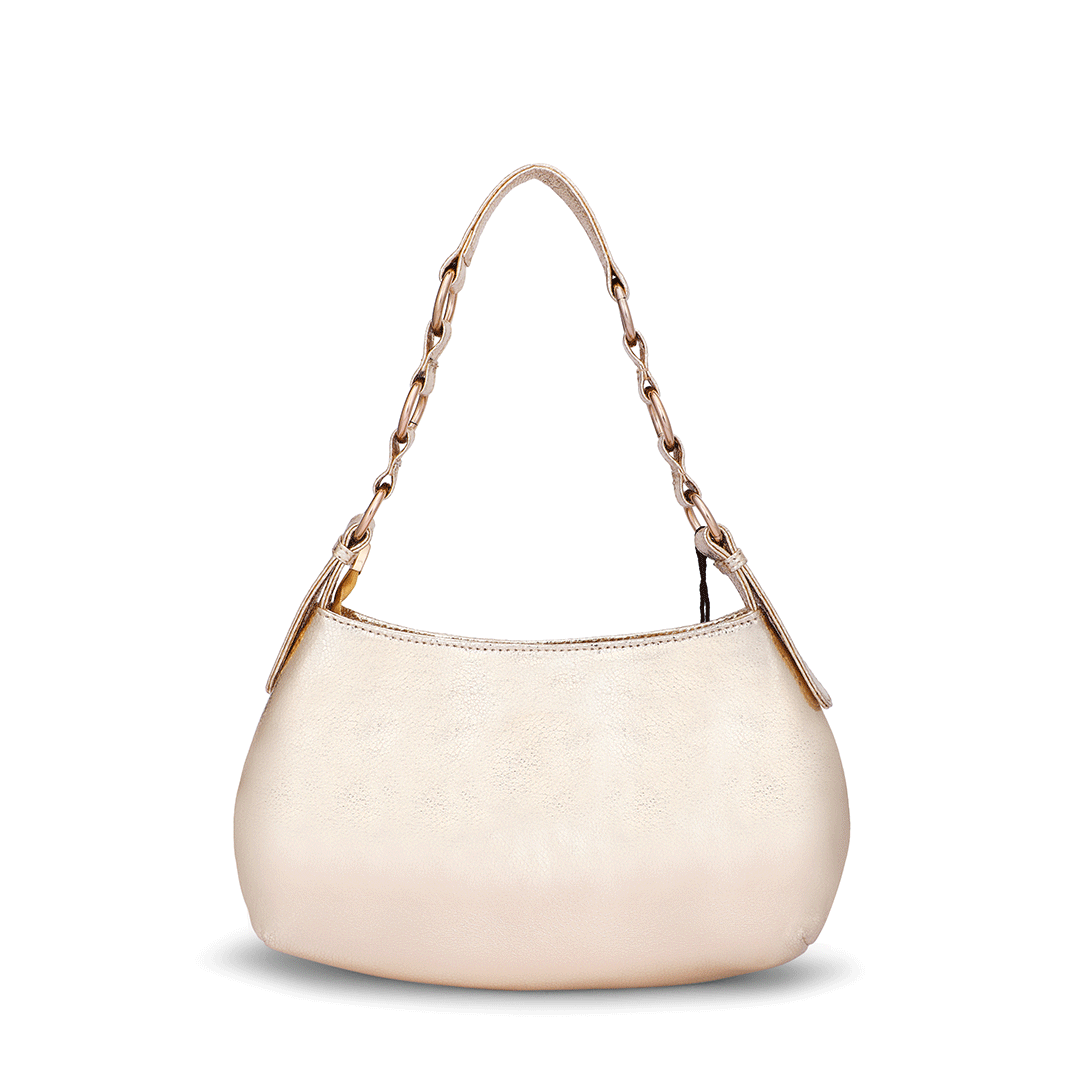 Gold Accent Loop Bag Favo Italia