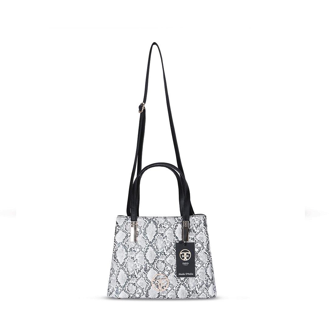 Modern Textured Tote Bag Favo Italia