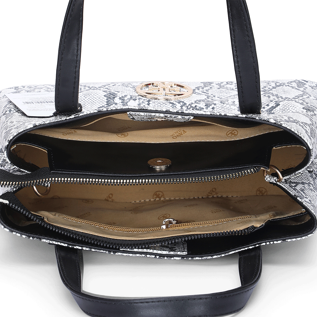 Modern Textured Tote Bag Favo Italia