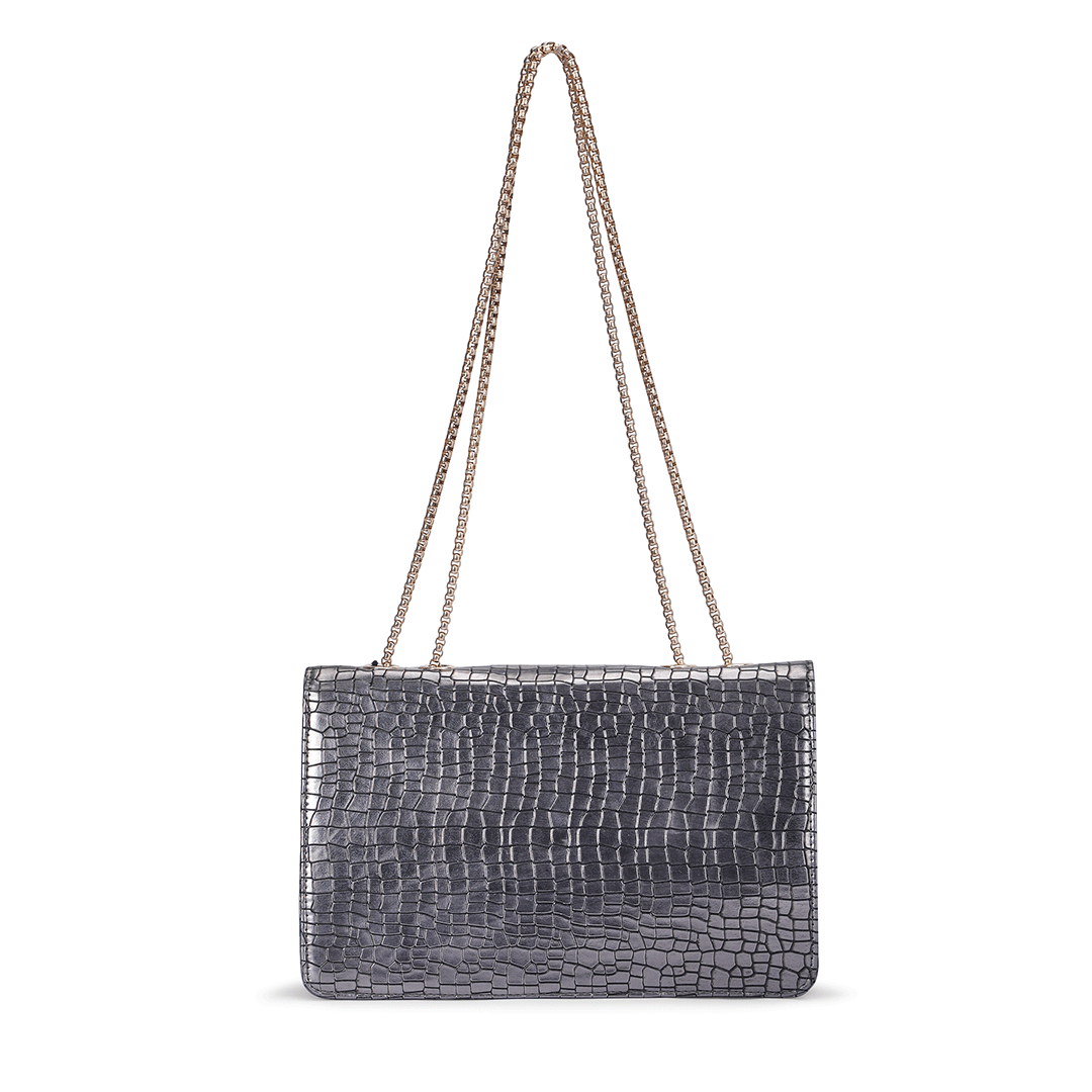 Sleek Chain Shoulder Bag Favo Italia