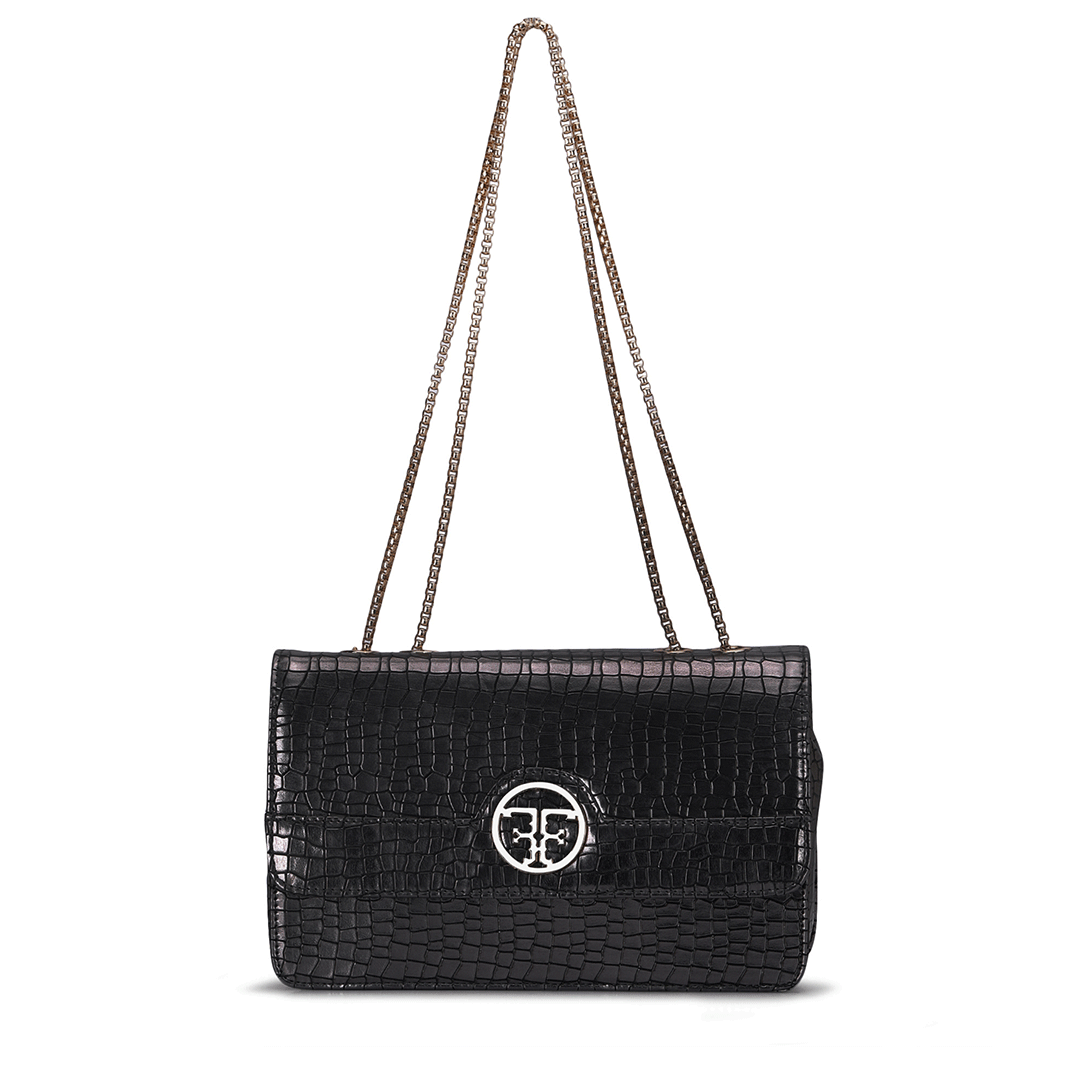 Sleek Chain Shoulder Bag Favo Italia