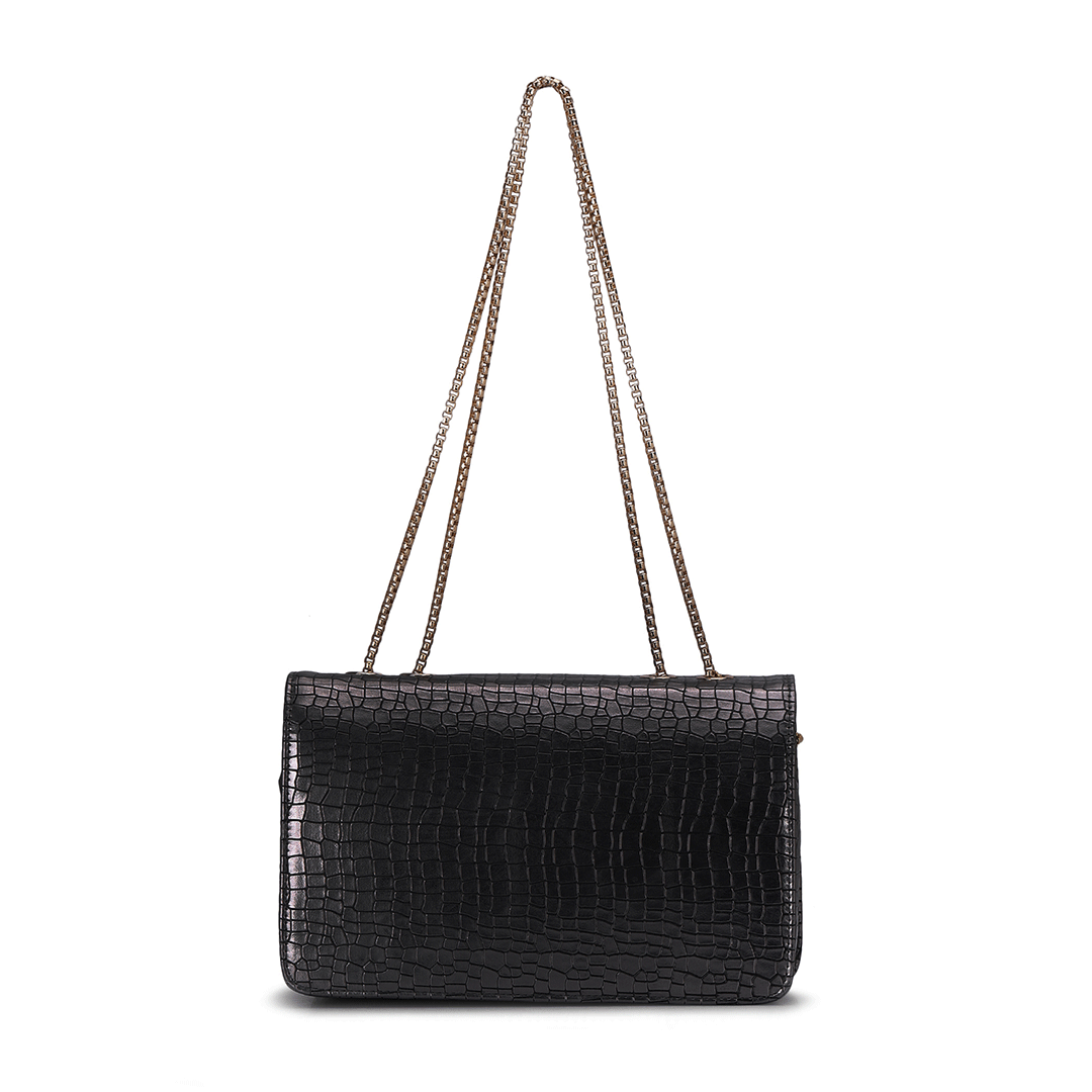 Sleek Chain Shoulder Bag Favo Italia