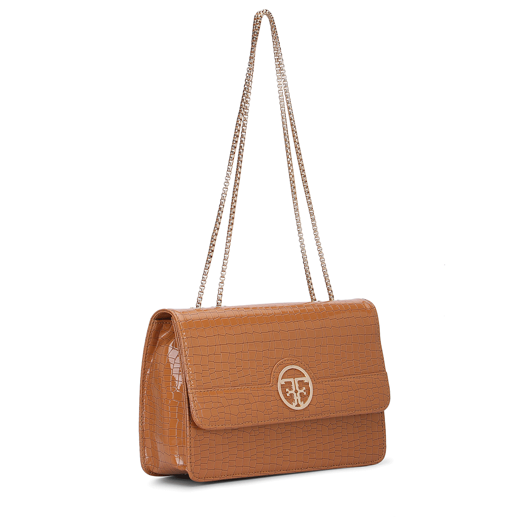 Sleek Chain Shoulder Bag Favo Italia