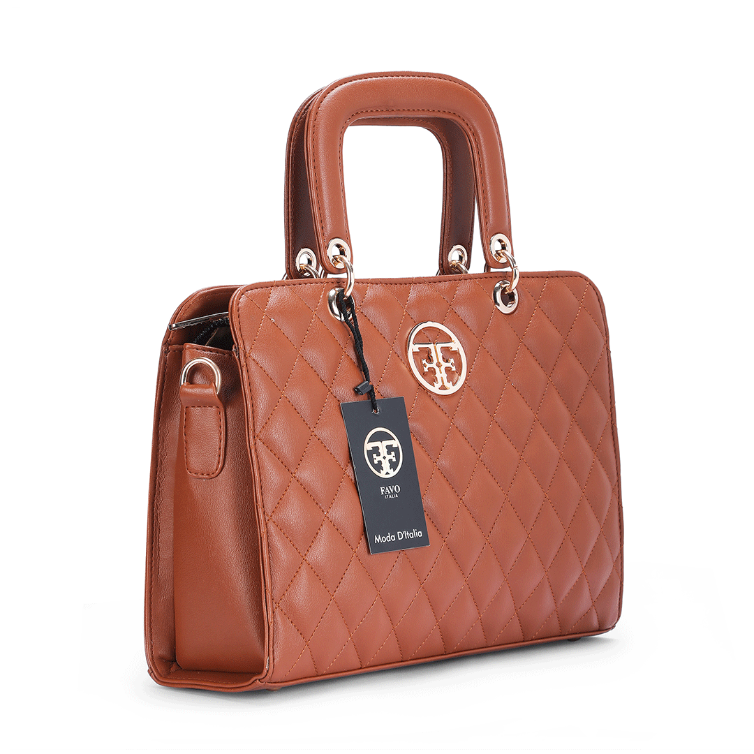 Quilted Tech Tote Bag Favo Italia