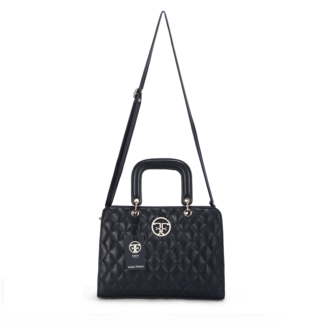 Quilted Tech Tote Bag Favo Italia