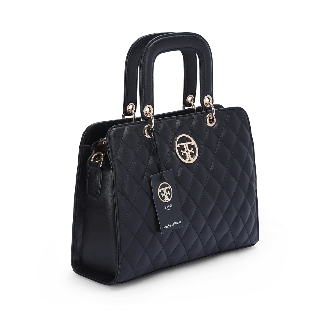 Quilted Tech Tote Bag Favo Italia