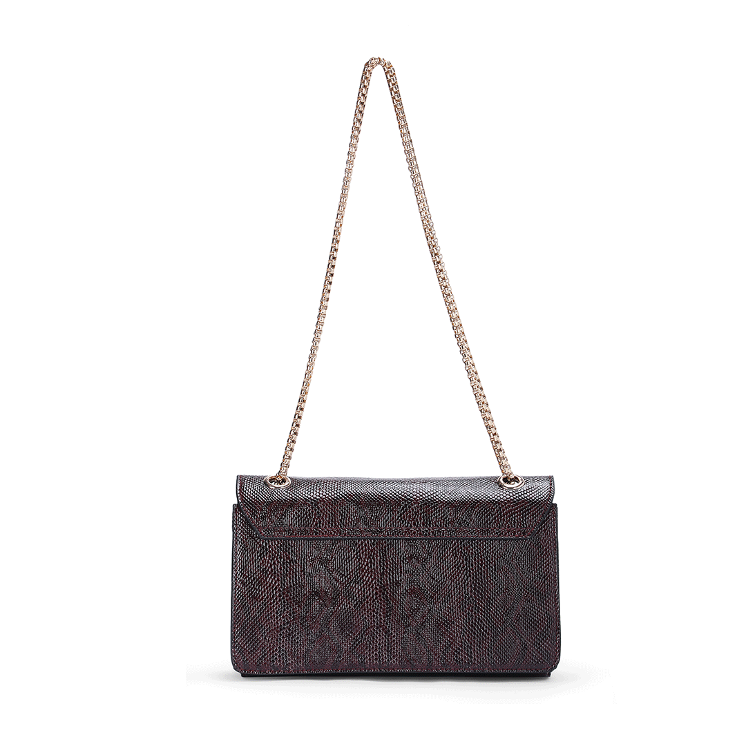 Glam Buckle Shoulder Bag Favo Italia