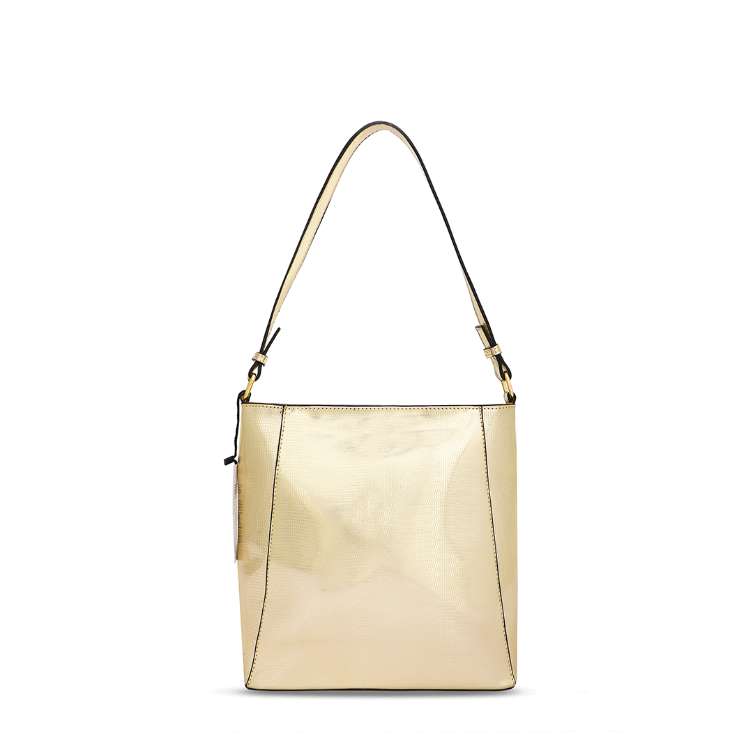 Avant-Garde Bucket Handbag Favo Italia