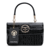 Croco Textured Handle Bag Favo Italia