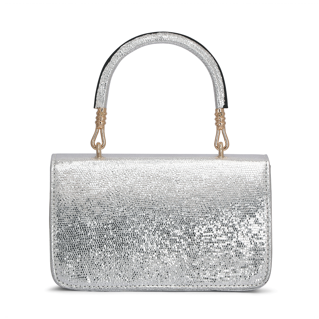 Small Croco Luxe Handle Bag