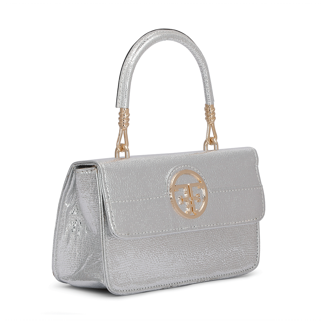 Small Croco Luxe Handle Bag Favo Italia