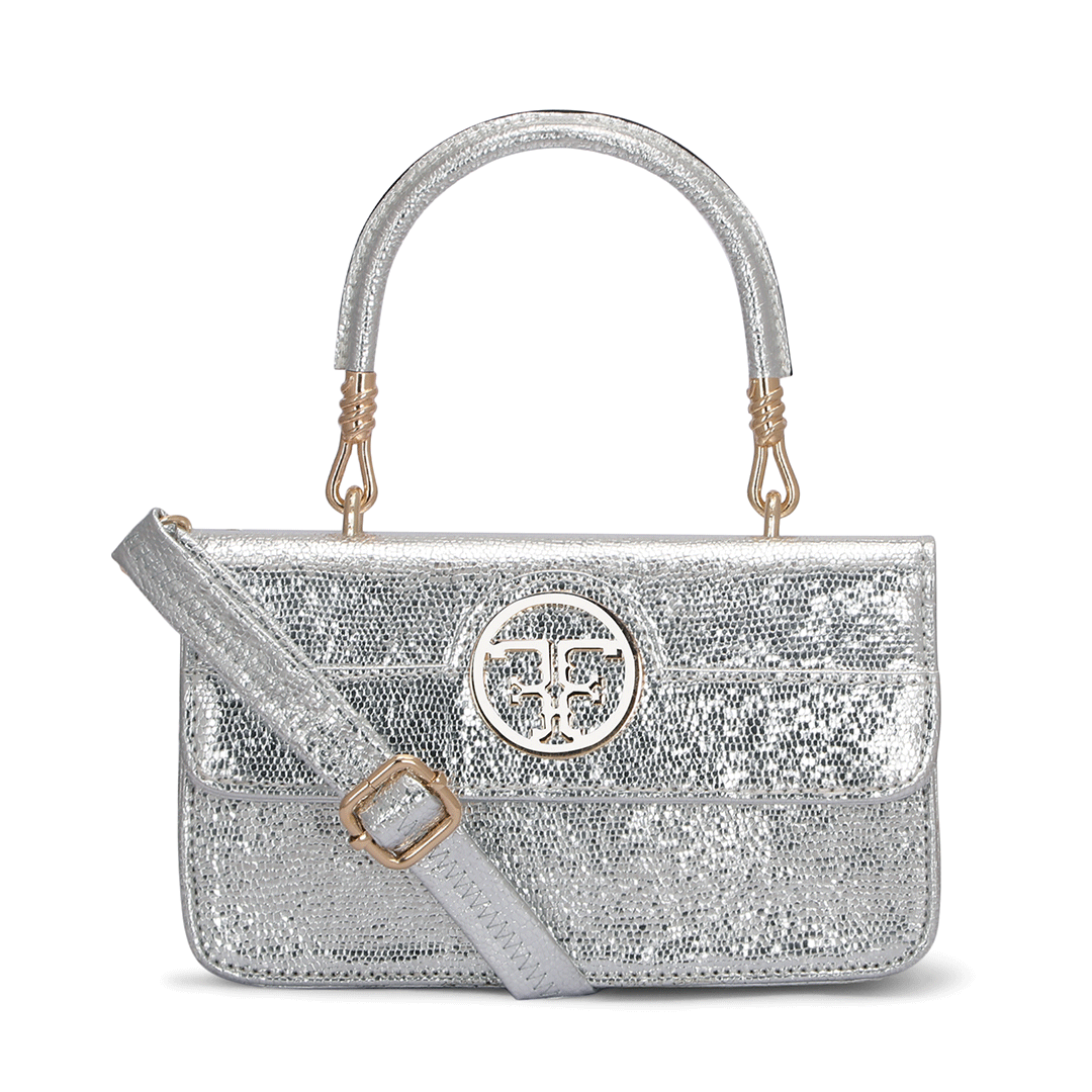 Small Croco Luxe Handle Bag Favo Italia