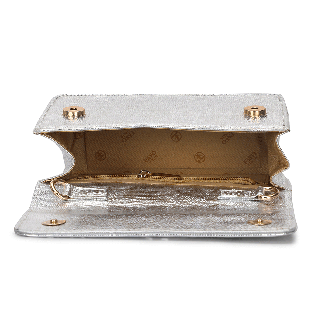 Small Croco Luxe Handle Bag