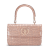 Small Croco Luxe Handle Bag